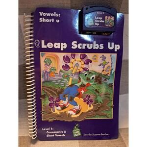 Leapfrog Leappad Read Along Book With Cartridge Leap Scrubs Up. T2